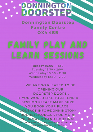Family Play and Learn Session Poster