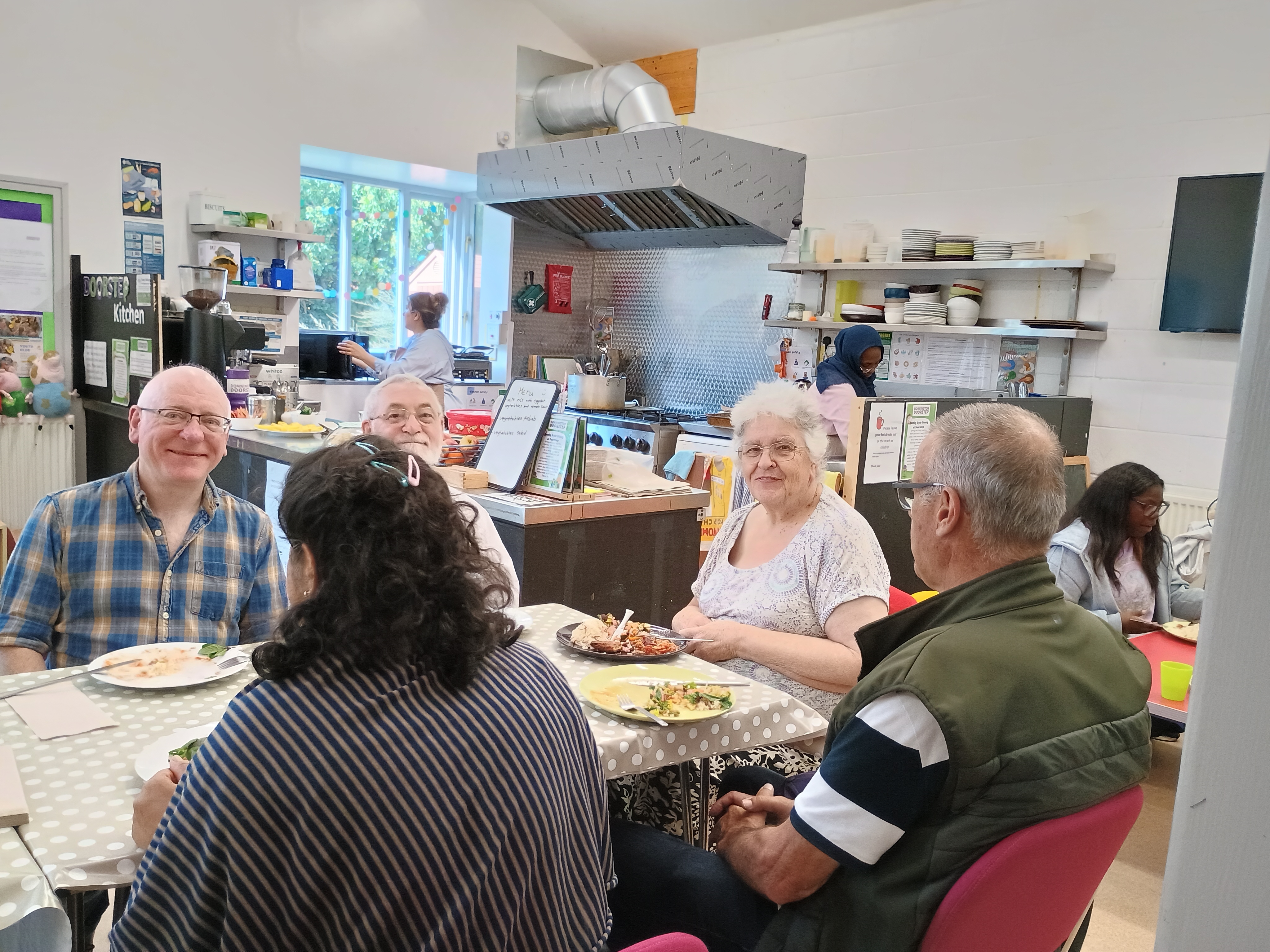 Community Cafe at the table